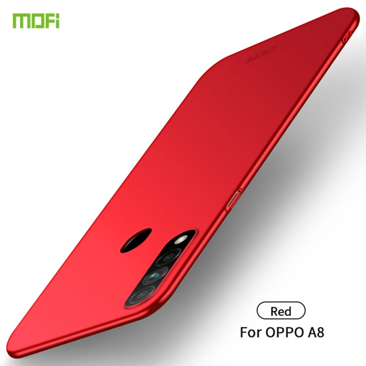 For OPPO A8 MOFI Frosted PC Ultra-thin Hard Case(Red) - OPPO Cases by MOFI | Online Shopping South Africa | PMC Jewellery
