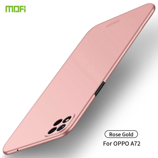 For OPPO A72 MOFI Frosted PC Ultra-thin Hard Case(Rose Gold) - OPPO Cases by MOFI | Online Shopping South Africa | PMC Jewellery