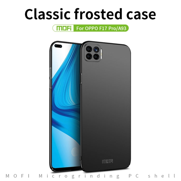 For OPPO F17 Pro / A93 MOFI Frosted PC Ultra-thin Hard Case(Black) - OPPO Cases by MOFI | Online Shopping South Africa | PMC Jewellery