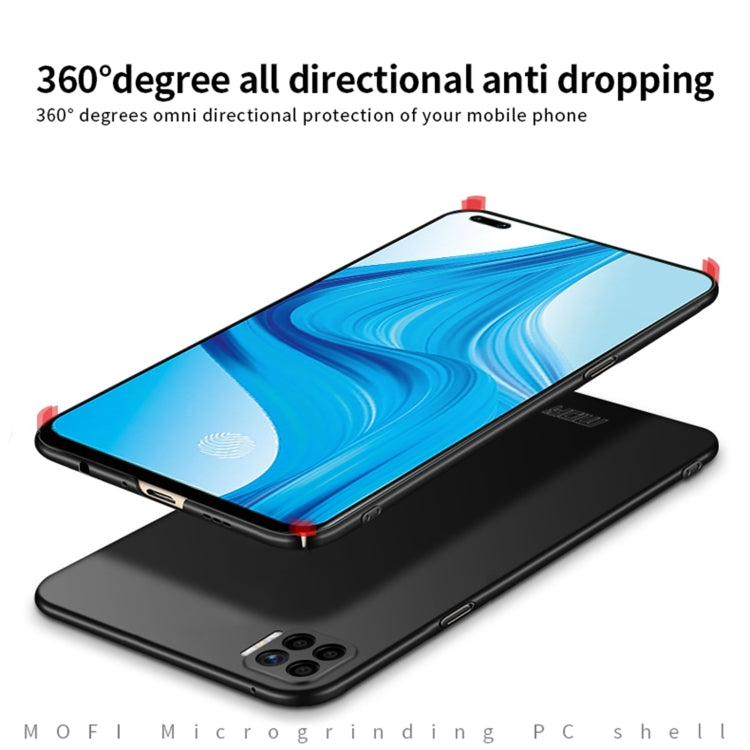 For OPPO F17 Pro / A93 MOFI Frosted PC Ultra-thin Hard Case(Blue) - OPPO Cases by MOFI | Online Shopping South Africa | PMC Jewellery