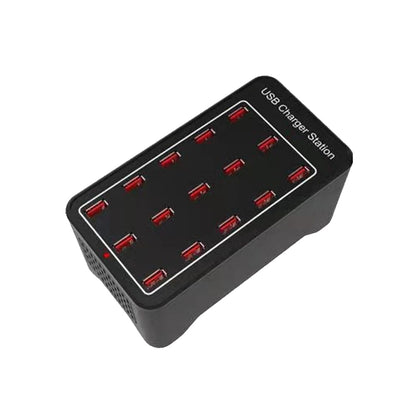 XLD-A7 100W 15 USB Ports Fast Charger Station Smart Charger, AC 110-240V, Plug Size:EU Plug - Multifunction Charger by PMC Jewellery | Online Shopping South Africa | PMC Jewellery | Buy Now Pay Later Mobicred