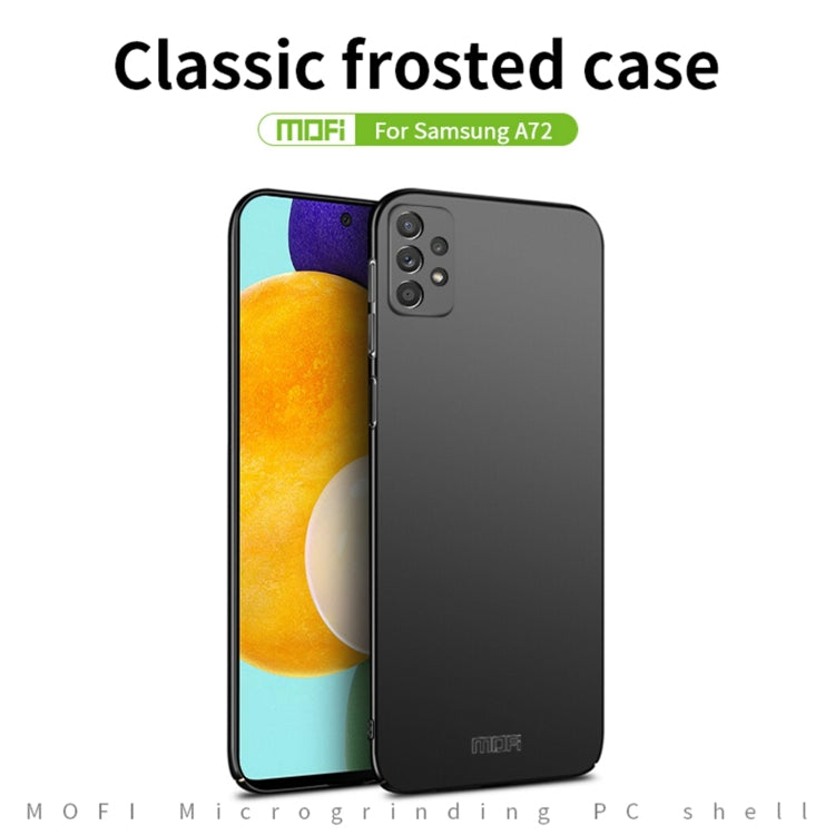 For Samsung Galaxy A72 5G / 4G MOFI Frosted PC Ultra-thin Hard Case(Blue) - Galaxy Phone Cases by MOFI | Online Shopping South Africa | PMC Jewellery