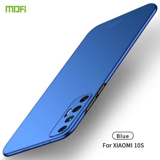 For Xiaomi Mi 10S MOFI Frosted PC Ultra-thin Hard Case(Blue) - Xiaomi Cases by MOFI | Online Shopping South Africa | PMC Jewellery