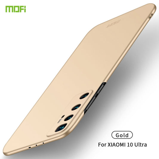 For Xiaomi Mi 10 Ultra MOFI Frosted PC Ultra-thin Hard Case(Gold) - Xiaomi Cases by MOFI | Online Shopping South Africa | PMC Jewellery