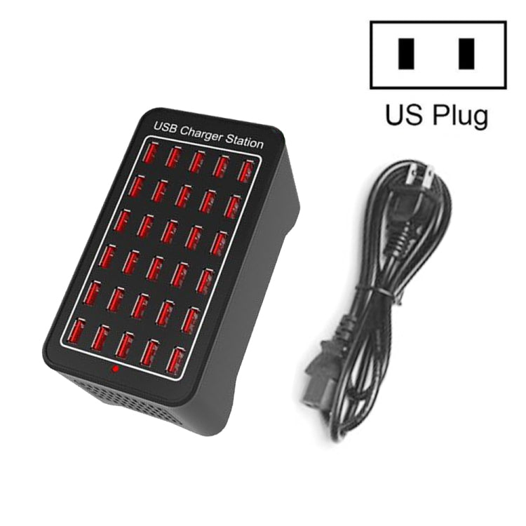 XLD-A7 150W 30 USB Ports Fast Charger Station Smart Charger, AC 110-240V, Plug Size:US Plug - Multifunction Charger by PMC Jewellery | Online Shopping South Africa | PMC Jewellery | Buy Now Pay Later Mobicred