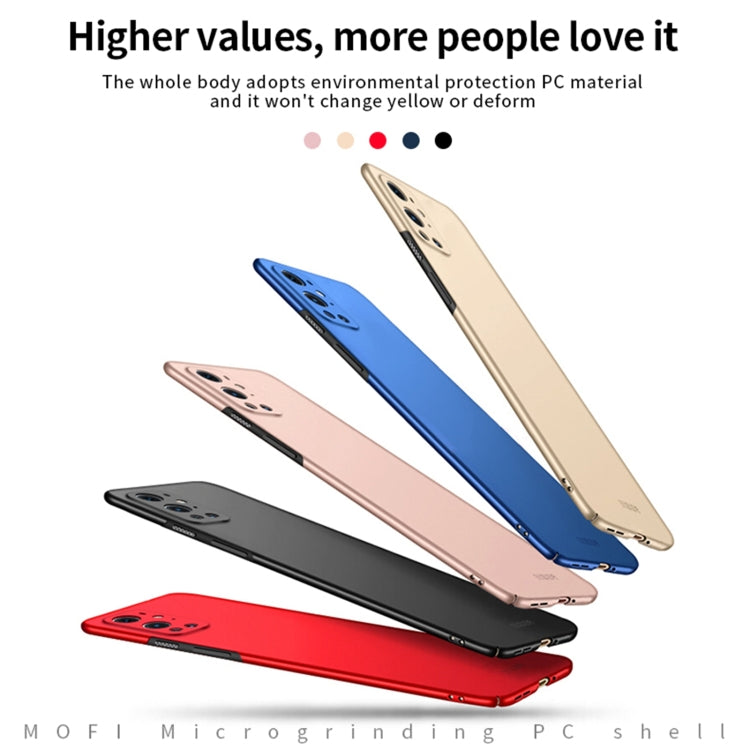 For OnePlus 9 Pro MOFI Frosted PC Ultra-thin Hard Case(Red) - OnePlus Cases by MOFI | Online Shopping South Africa | PMC Jewellery