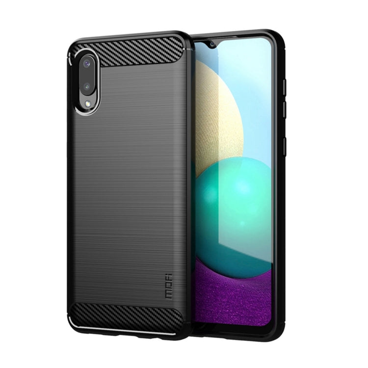 For Samsung Galaxy A02 / M02 MOFI Gentleness Series Brushed Texture Carbon Fiber Soft TPU Case(Black) - Galaxy Phone Cases by MOFI | Online Shopping South Africa | PMC Jewellery