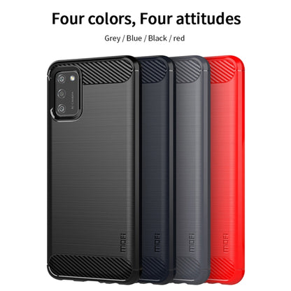 For Samsung Galaxy A02s/M02s/F02s(EU Version) MOFI Gentleness Series Brushed Texture Carbon Fiber Soft TPU Case(Black) - Galaxy Phone Cases by MOFI | Online Shopping South Africa | PMC Jewellery