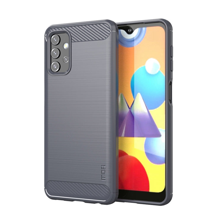 For Samsung Galaxy A32 5G MOFI Gentleness Series Brushed Texture Carbon Fiber Soft TPU Case(Grey) - Galaxy Phone Cases by MOFI | Online Shopping South Africa | PMC Jewellery