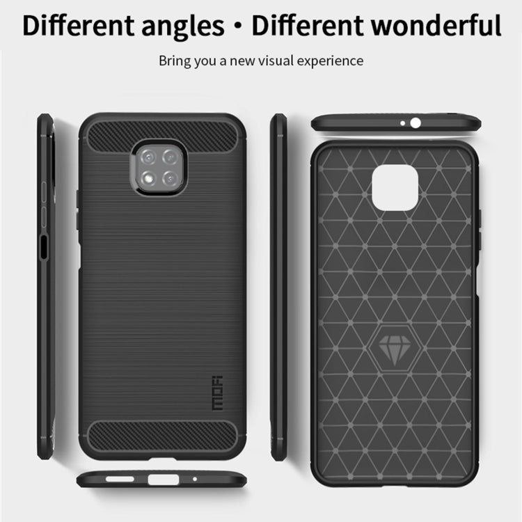 For Motorola Moto G Power 2021 MOFI Gentleness Series Brushed Texture Carbon Fiber Soft TPU Case(Black) - Motorola Cases by MOFI | Online Shopping South Africa | PMC Jewellery