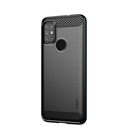 For Motorola Moto G10 / G30 MOFI Gentleness Series Brushed Texture Carbon Fiber Soft TPU Case(Black) - Motorola Cases by MOFI | Online Shopping South Africa | PMC Jewellery