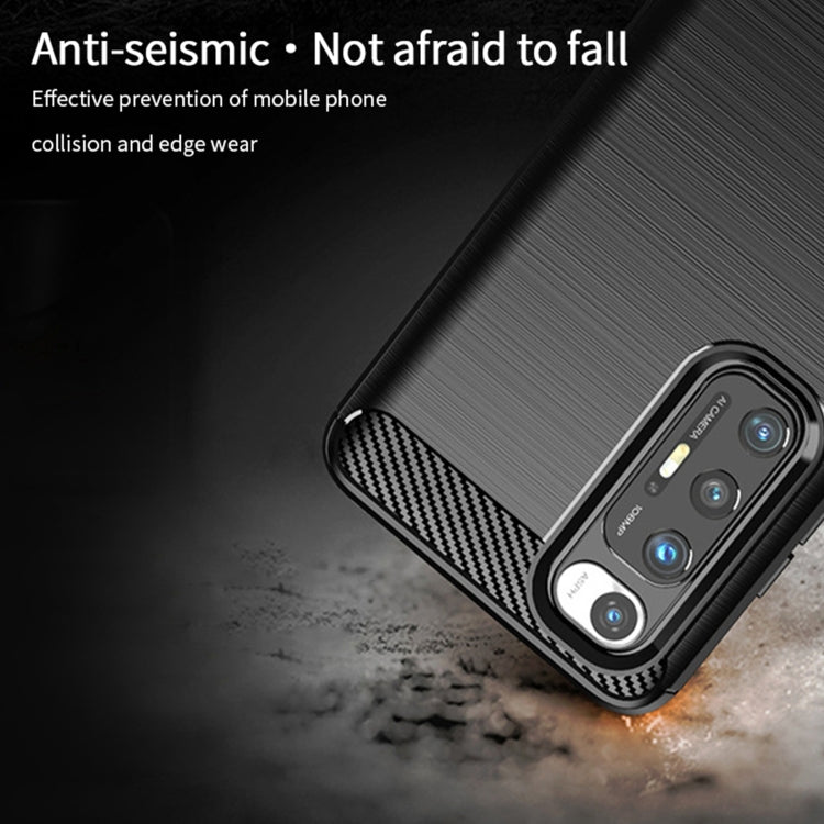 For Xiaomi Mi 10S MOFI Gentleness Series Brushed Texture Carbon Fiber Soft TPU Case(Black) - Xiaomi Cases by MOFI | Online Shopping South Africa | PMC Jewellery