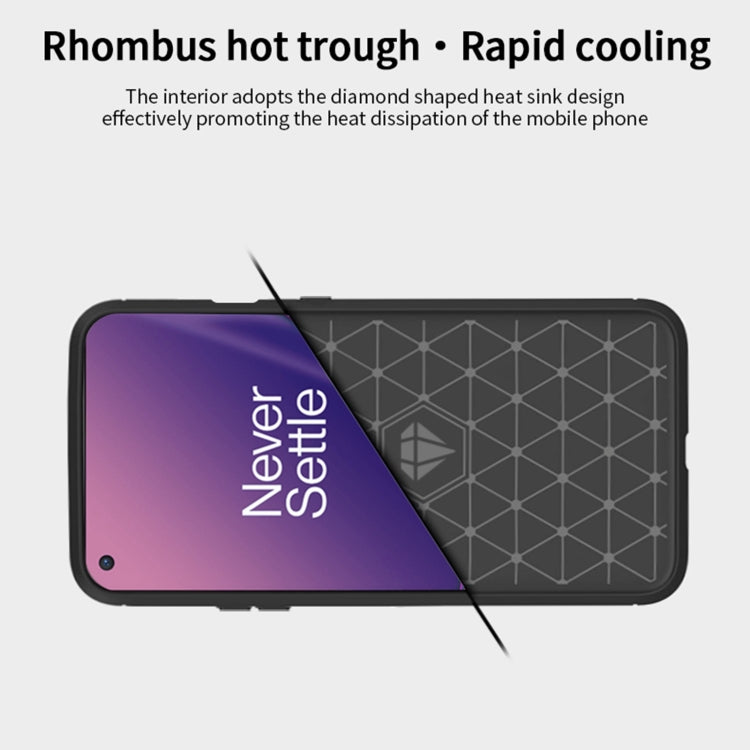 For OnePlus 8T MOFI Gentleness Series Brushed Texture Carbon Fiber Soft TPU Case(Black) - OnePlus Cases by MOFI | Online Shopping South Africa | PMC Jewellery