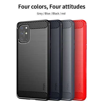 For OnePlus 8T MOFI Gentleness Series Brushed Texture Carbon Fiber Soft TPU Case(Grey) - OnePlus Cases by MOFI | Online Shopping South Africa | PMC Jewellery