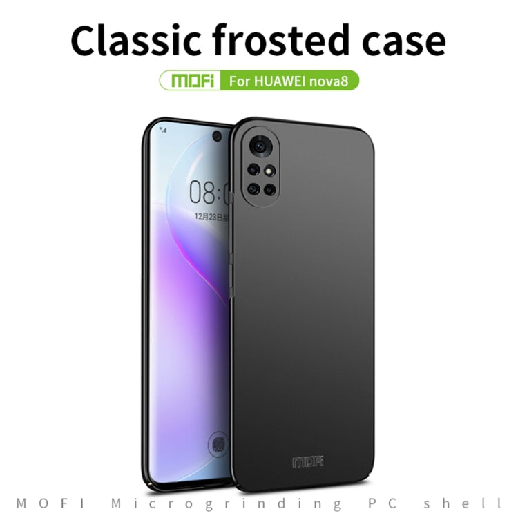 For Huawei Nova 8 MOFI Frosted PC Ultra-thin Hard Case(Red) - Huawei Cases by MOFI | Online Shopping South Africa | PMC Jewellery