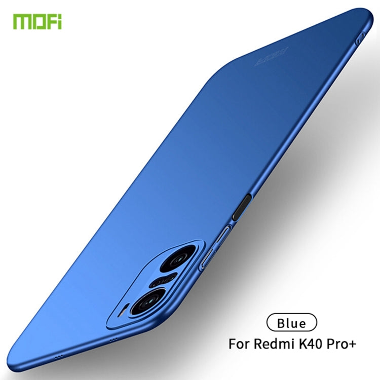 For Xiaomi Redmi K40 Pro+ / POCO F3 / 11i MOFI Frosted PC Ultra-thin Hard Case(Blue) - Xiaomi Cases by MOFI | Online Shopping South Africa | PMC Jewellery