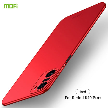 For Xiaomi Redmi K40 Pro+ / POCO F3 / 11i MOFI Frosted PC Ultra-thin Hard Case(Red) - Xiaomi Cases by MOFI | Online Shopping South Africa | PMC Jewellery