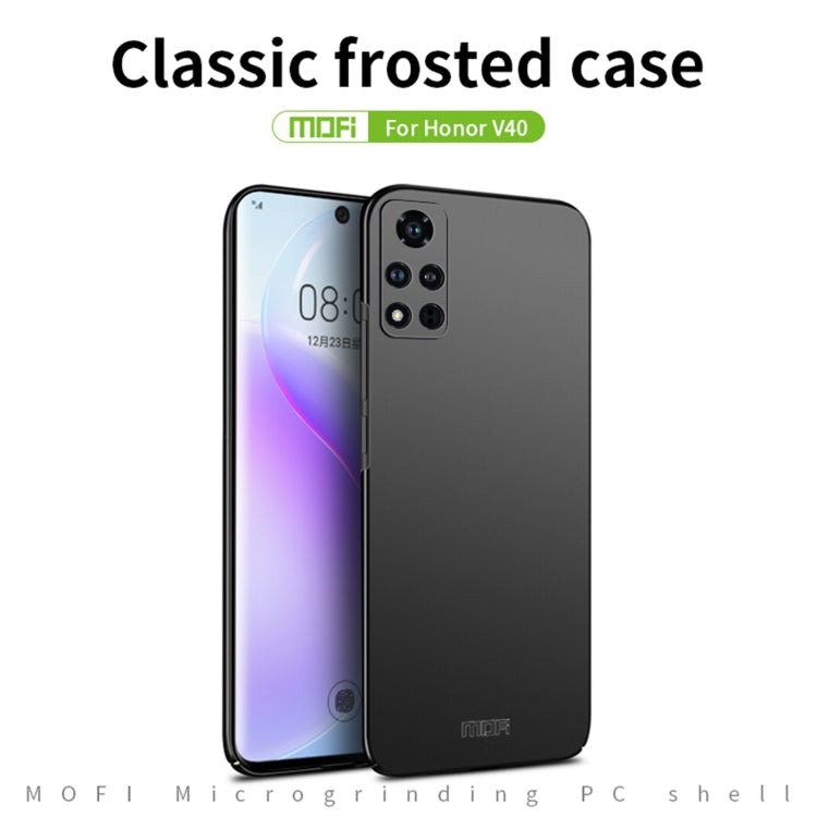 For Honor V40 MOFI Frosted PC Ultra-thin Hard Case(Black) - Honor Cases by MOFI | Online Shopping South Africa | PMC Jewellery