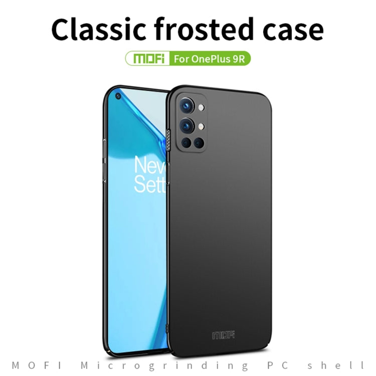 For OnePlus 9R MOFI Frosted PC Ultra-thin Hard Case(Gold) - OnePlus Cases by MOFI | Online Shopping South Africa | PMC Jewellery