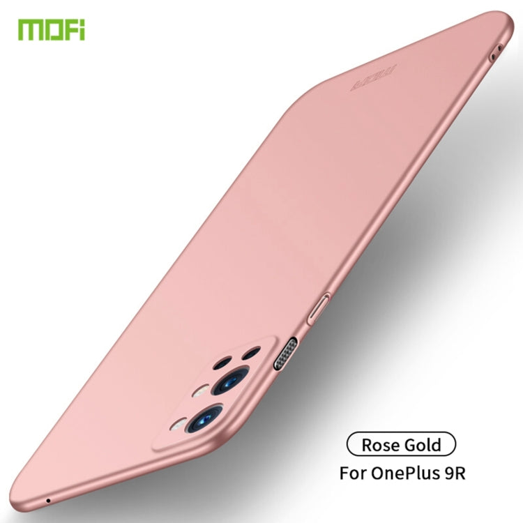 For OnePlus 9R MOFI Frosted PC Ultra-thin Hard Case(Rose gold) - OnePlus Cases by MOFI | Online Shopping South Africa | PMC Jewellery