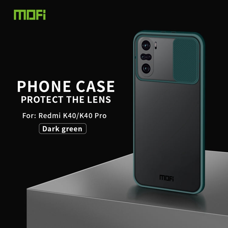 For Xiaomi PocoF3 / Mi 11i / Redmi K40 / K40 Pro / K40 Pro+ MOFI Xing Dun Series Translucent Frosted PC + TPU Privacy Anti-glare Shockproof All-inclusive Protective Case(Green) - Xiaomi Cases by MOFI | Online Shopping South Africa | PMC Jewellery