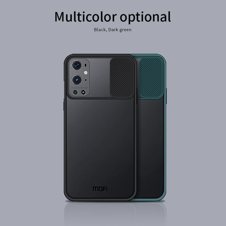 For OnePlus 9 Pro MOFI Xing Dun Series Translucent Frosted PC + TPU Privacy Anti-glare Shockproof All-inclusive Protective Case(Black) - OnePlus Cases by MOFI | Online Shopping South Africa | PMC Jewellery