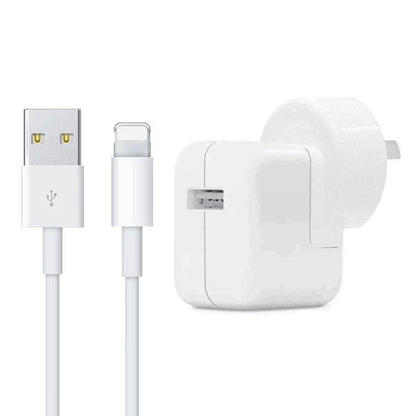 12W USB Charger + USB to 8 Pin Data Cable for iPad / iPhone / iPod Series, AU Plug - USB Charger by PMC Jewellery | Online Shopping South Africa | PMC Jewellery | Buy Now Pay Later Mobicred