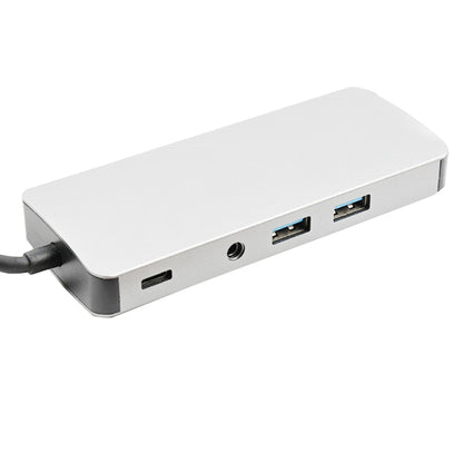 WS-06 9 in 1 Type-C to RJ45 + VGA + PD + HDMI + SD + TF + Audio 3.5mm+ 2 x USB3.0 HUB Adapter - Card Reader by PMC Jewellery | Online Shopping South Africa | PMC Jewellery | Buy Now Pay Later Mobicred