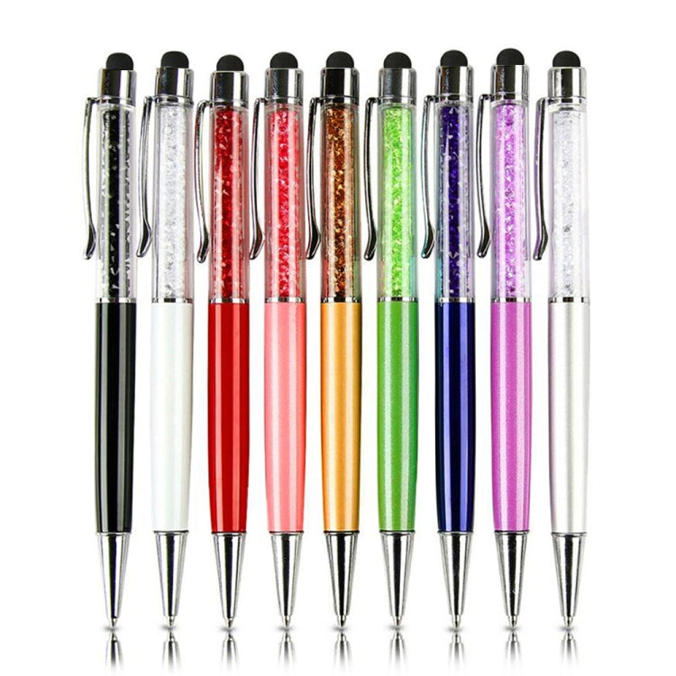 AT-22  2 in 1 Universal Flash Diamond Decoration Capacitance Pen Stylus Ballpoint Pen(White) - Stylus Pen by PMC Jewellery | Online Shopping South Africa | PMC Jewellery | Buy Now Pay Later Mobicred