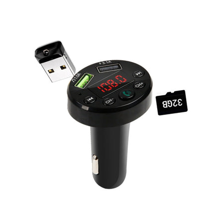 E6 Car MP3 Player FM Transmitters Dual USB Hands-free - Bluetooth Car Kits by PMC Jewellery | Online Shopping South Africa | PMC Jewellery | Buy Now Pay Later Mobicred