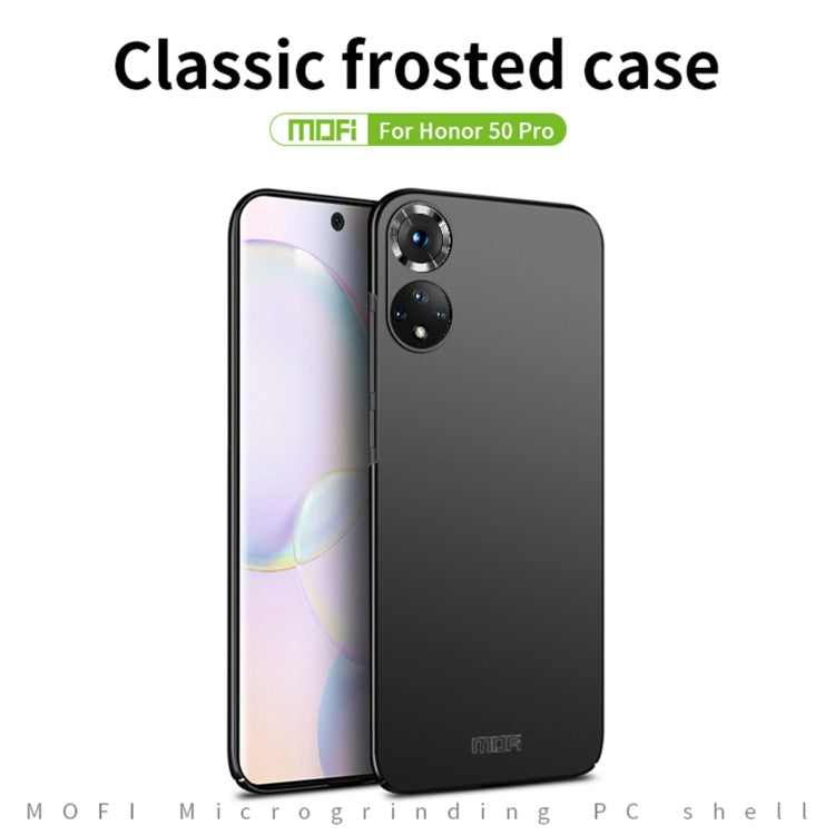 For Honor 50 Pro MOFI Frosted PC Ultra-thin Hard Case(Rose Gold) - Honor Cases by MOFI | Online Shopping South Africa | PMC Jewellery