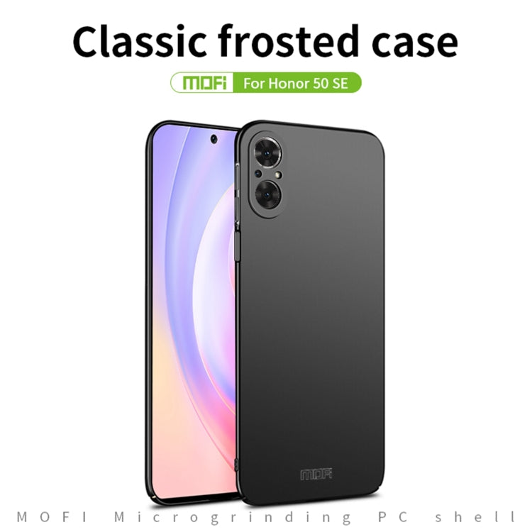 For Honor 50 SE MOFI Frosted PC Ultra-thin Hard Case(Black) - Honor Cases by MOFI | Online Shopping South Africa | PMC Jewellery