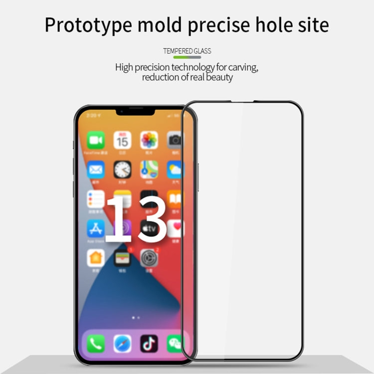 For iPhone 13 / 13 Pro MOFI 9H 3D Explosion-proof Curved Screen Tempered Glass Film(Black) - iPhone 13 Tempered Glass by MOFI | Online Shopping South Africa | PMC Jewellery