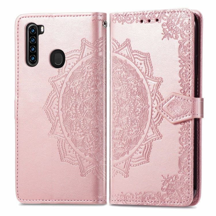 For Blackview A80 Pro Mandala Flower Embossed Horizontal Flip Leather Case with Holder & Three Card Slots & Wallet & Lanyard(Rose Gold) - More Brand by PMC Jewellery | Online Shopping South Africa | PMC Jewellery | Buy Now Pay Later Mobicred