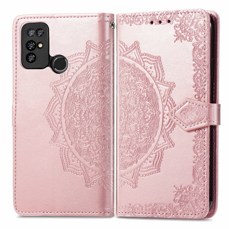 For Doogee X96 Pro Mandala Flower Embossed Horizontal Flip Leather Case with Holder & Three Card Slots & Wallet & Lanyard(Rose Gold) - More Brand by PMC Jewellery | Online Shopping South Africa | PMC Jewellery | Buy Now Pay Later Mobicred