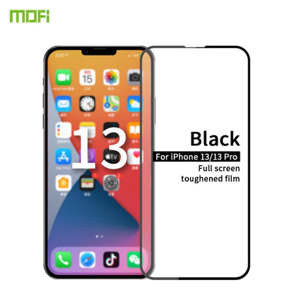 For iPhone 13 / 13 Pro MOFI 9H 2.5D Full Screen Tempered Glass Film(Black) - iPhone 13 Tempered Glass by MOFI | Online Shopping South Africa | PMC Jewellery