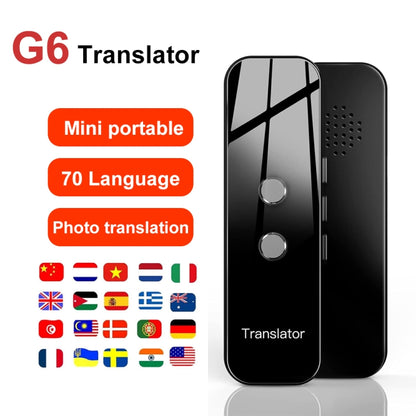 G6 Portable Instant Real Time Voice Translator Multi Language Voice Personal Travel Assistant Translator(Gray) -  by PMC Jewellery | Online Shopping South Africa | PMC Jewellery