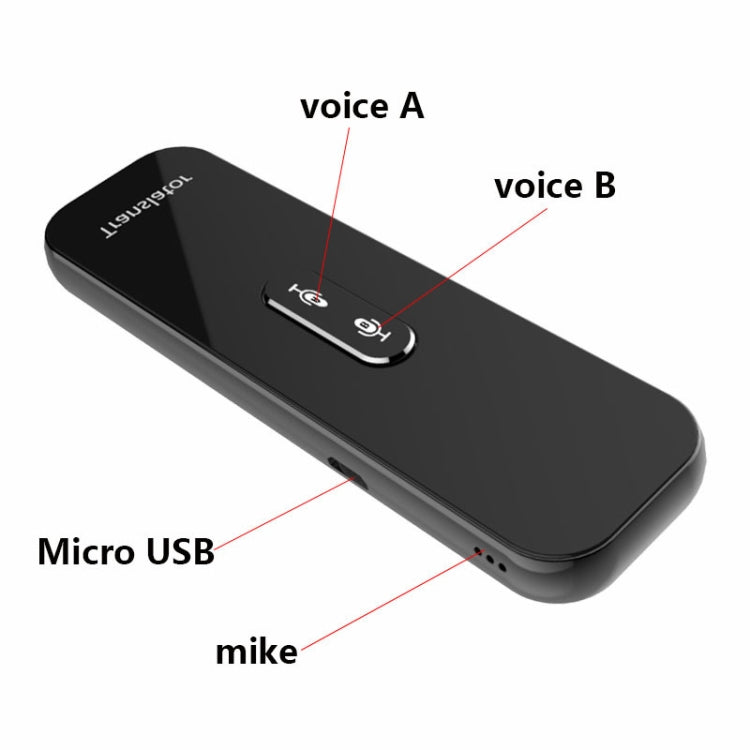 G6X Smart Real Time Voice Translator 40 Languages for Android IOS and Smartphone(Black) -  by PMC Jewellery | Online Shopping South Africa | PMC Jewellery | Buy Now Pay Later Mobicred