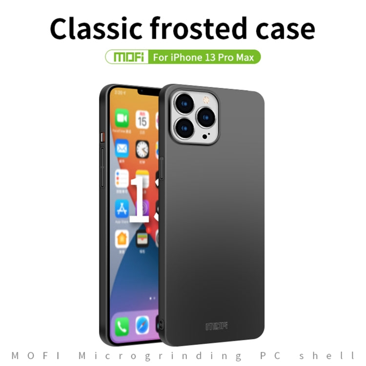 For iPhone 13 Pro Max  MOFI Frosted PC Ultra-thin Hard Case(Blue) - iPhone 13 Pro Max Cases by MOFI | Online Shopping South Africa | PMC Jewellery