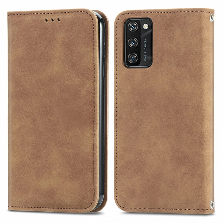 For Blackview A100 Retro Skin Feel Business Magnetic Horizontal Flip Leather Case with Holder & Card Slots & Wallet & Photo Frame(Brwon) - More Brand by PMC Jewellery | Online Shopping South Africa | PMC Jewellery | Buy Now Pay Later Mobicred