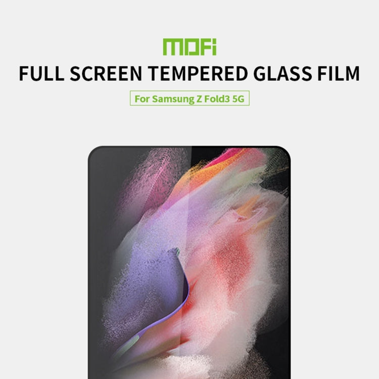 For Samsung Galaxy Z Fold3 5G MOFI 9H 2.5D Full Screen Tempered Glass Film(Black) - Galaxy Phone Cases by MOFI | Online Shopping South Africa | PMC Jewellery