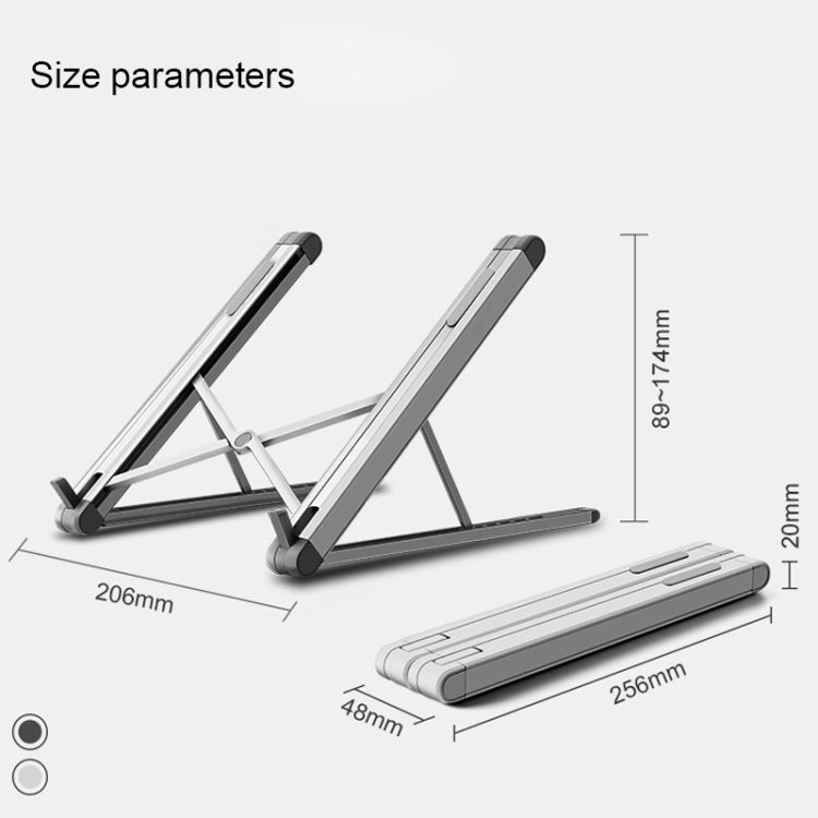 JP-2 Universal Aluminum Alloy Folding Laptop Stand - Laptop Stand by PMC Jewellery | Online Shopping South Africa | PMC Jewellery | Buy Now Pay Later Mobicred