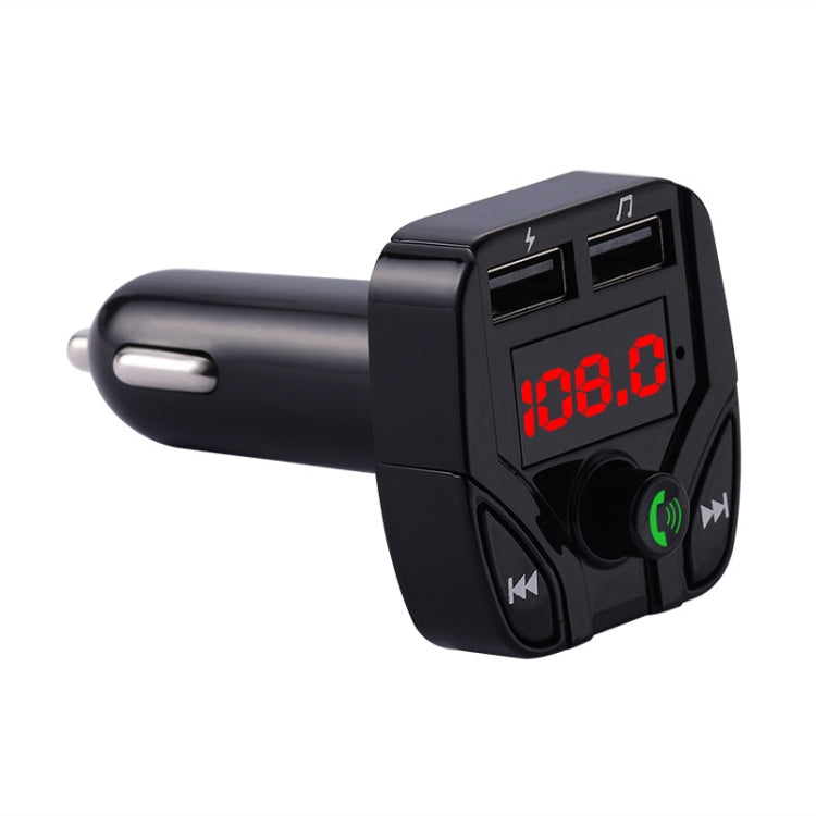 C4 Bluetooth MP3 Hands-free Car Device LCD FM Transmitter Dual USB Charger - Bluetooth Car Kits by PMC Jewellery | Online Shopping South Africa | PMC Jewellery | Buy Now Pay Later Mobicred