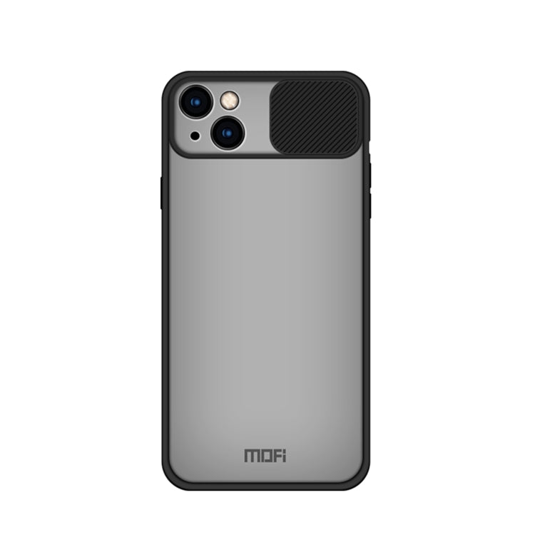 For iPhone 13 MOFI Translucent Frosted PC + TPU Phone Case(Black) - iPhone 13 Cases by MOFI | Online Shopping South Africa | PMC Jewellery