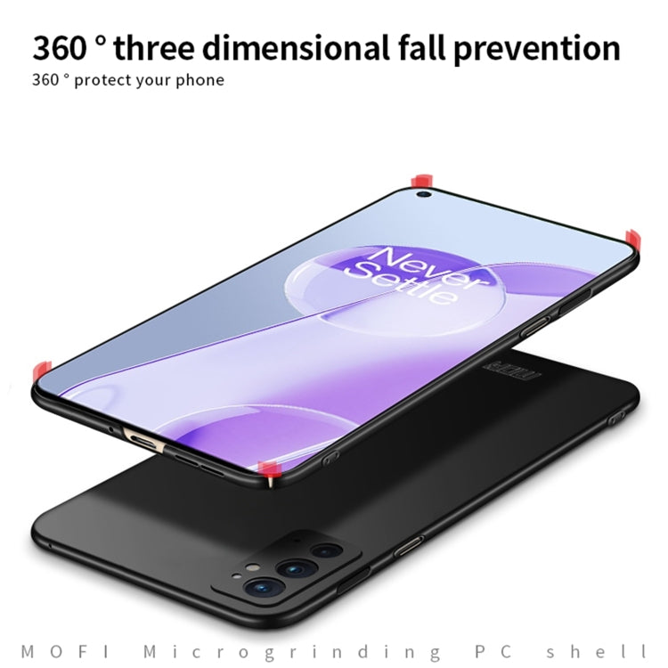 For OnePlus 9RT 5G MOFI Frosted PC Ultra-thin Hard Phone Case(Black) - OnePlus Cases by MOFI | Online Shopping South Africa | PMC Jewellery