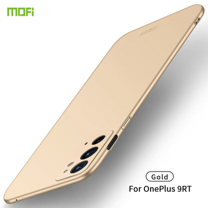 For OnePlus 9RT 5G MOFI Frosted PC Ultra-thin Hard Phone Case(Gold) - OnePlus Cases by MOFI | Online Shopping South Africa | PMC Jewellery