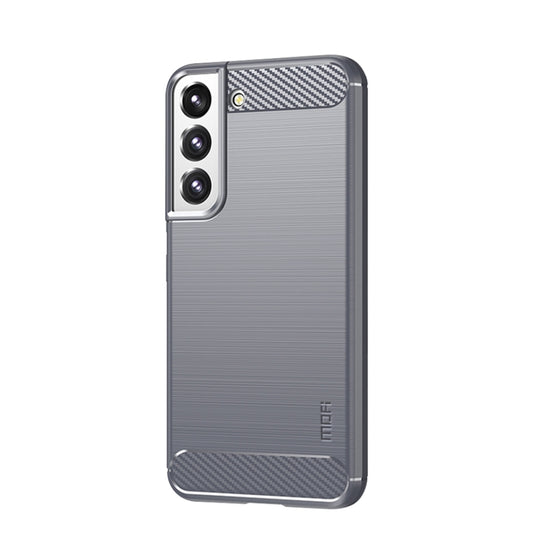 For Samsung Galaxy S22 5G MOFI Gentleness Series Brushed Texture Carbon Fiber Soft TPU Case(Gray) - Galaxy S22 5G Cases by MOFI | Online Shopping South Africa | PMC Jewellery