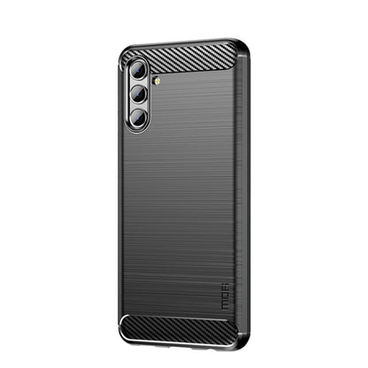 For Samsung Galaxy A13 5G MOFI Gentleness Series Brushed Texture Carbon Fiber Soft TPU Case(Black) - Galaxy Phone Cases by MOFI | Online Shopping South Africa | PMC Jewellery