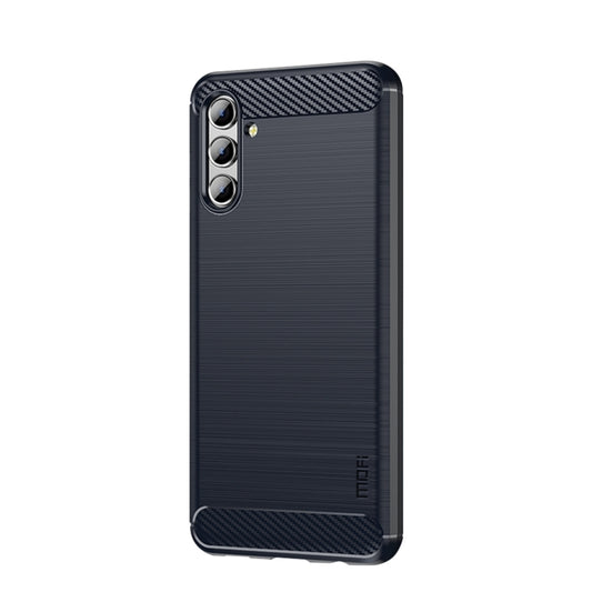 For Samsung Galaxy A13 5G MOFI Gentleness Series Brushed Texture Carbon Fiber Soft TPU Case(Blue) - Galaxy Phone Cases by MOFI | Online Shopping South Africa | PMC Jewellery