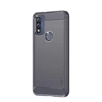 For Motorola Moto G Pure 2021 MOFI Gentleness Series Brushed Texture Carbon Fiber Soft TPU Case(Gray) - Motorola Cases by MOFI | Online Shopping South Africa | PMC Jewellery